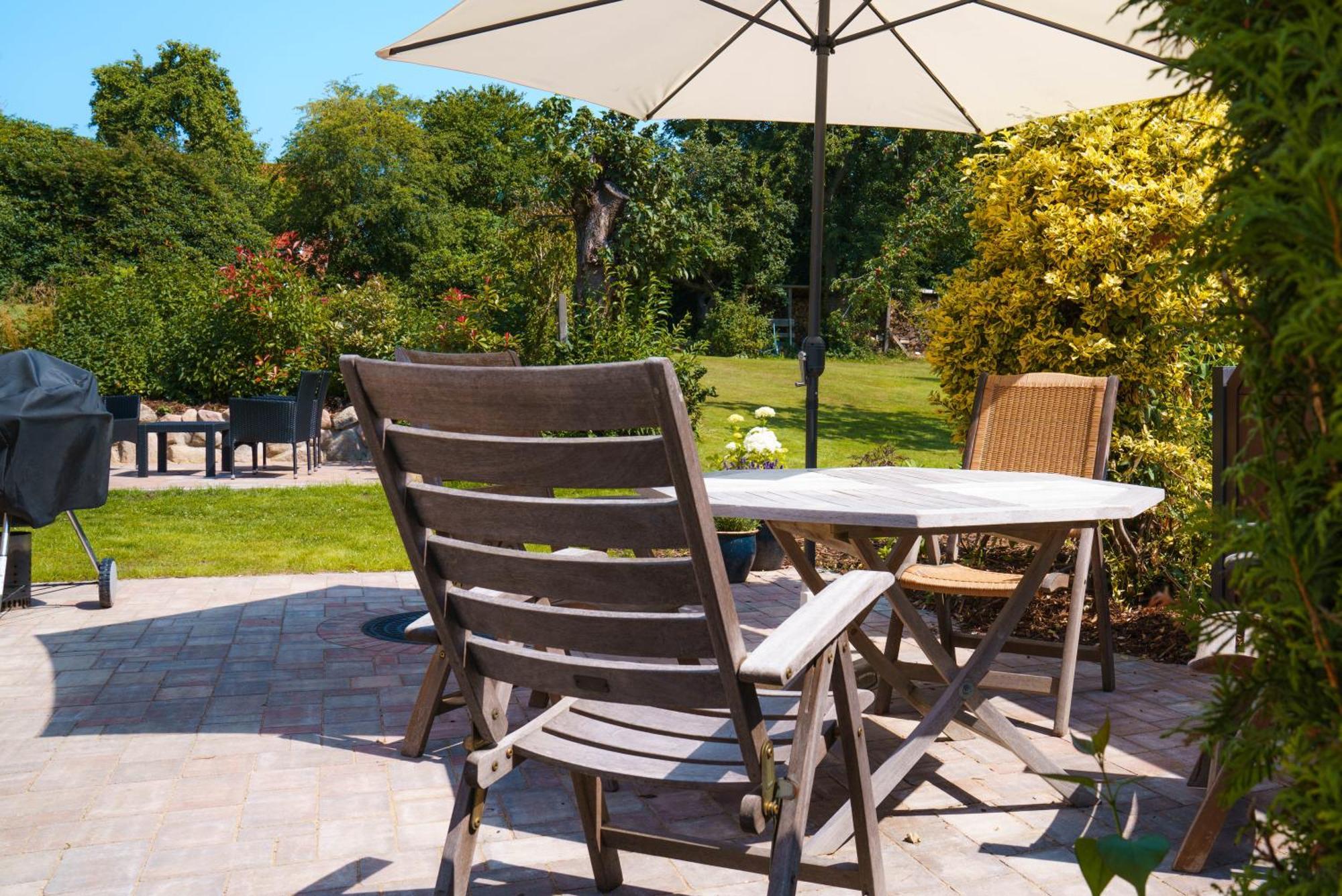 Ferienhaus Seeschwalbe Mit Grossem Garten Eckernforde Bagian luar foto